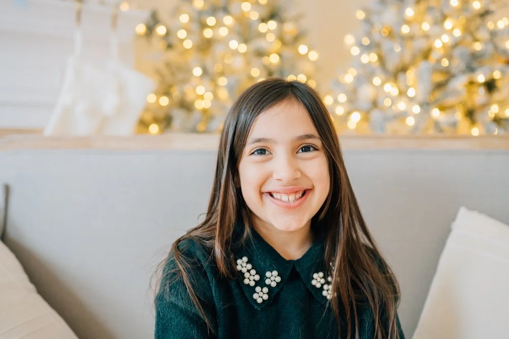 Full Studio Christmas Family Photos with the best Family Photographer in Greenville, SC in a studio
