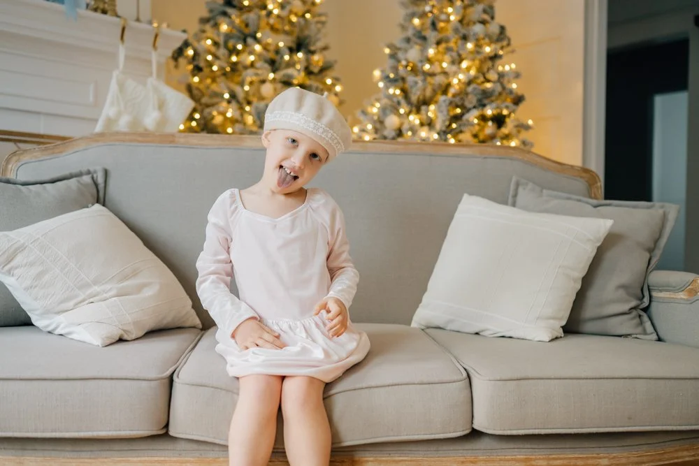 Full Studio Christmas Family Photos with the best Family Photographer in Greenville, SC in a studio