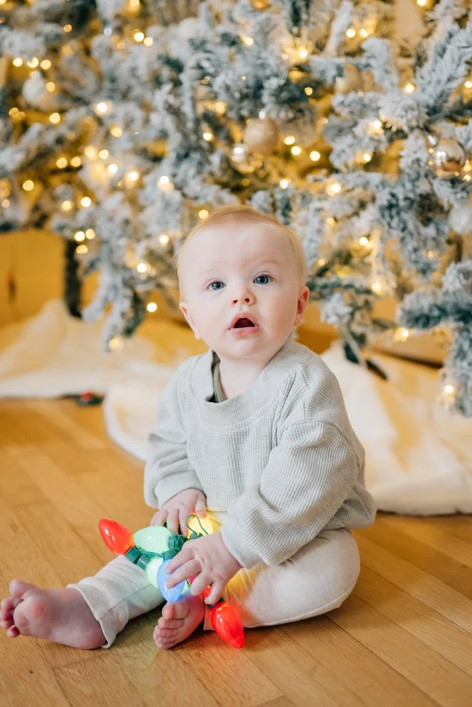 Photographer with a stdio and Christmas set up In Greenville, SC