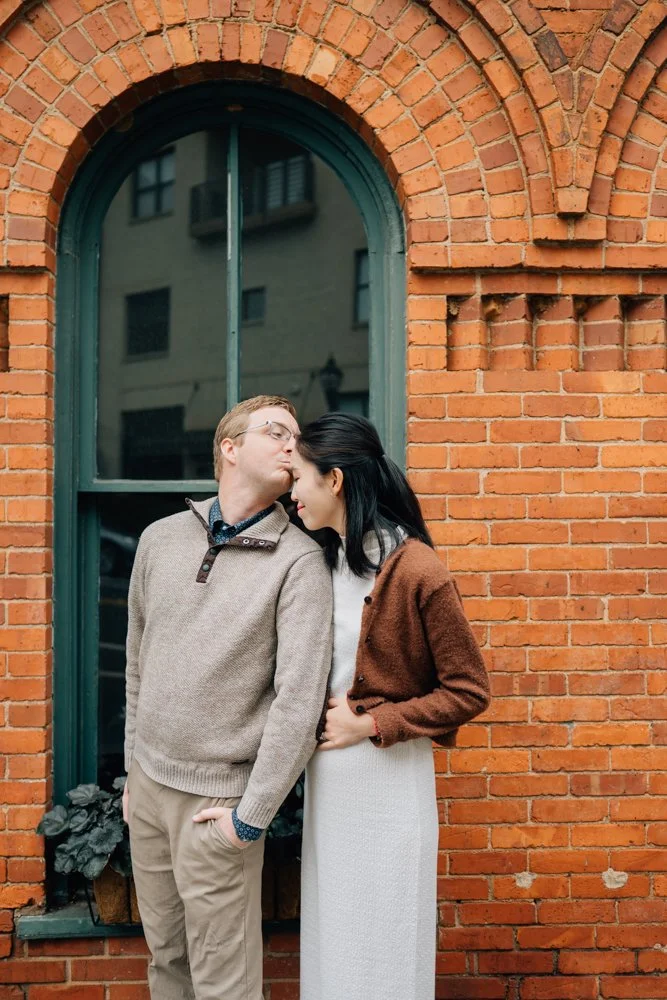  Best Maternity Photographer in Greenville. SC takes Christmas maternity photos in downtown Greenville, SC 