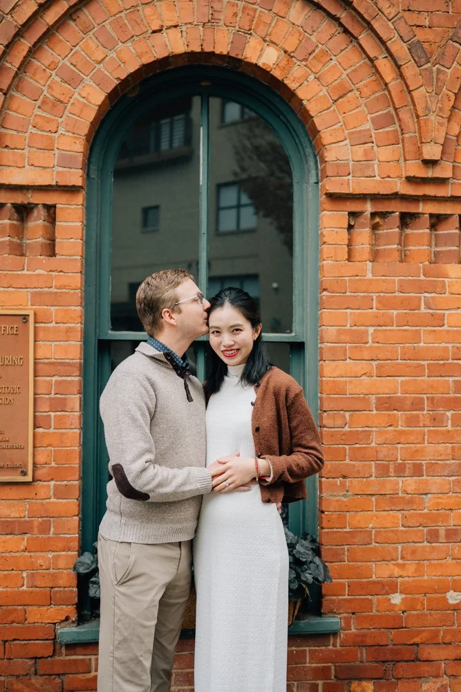 Christmas maternity photos in downtown Greenville south carolina-8520.jpg