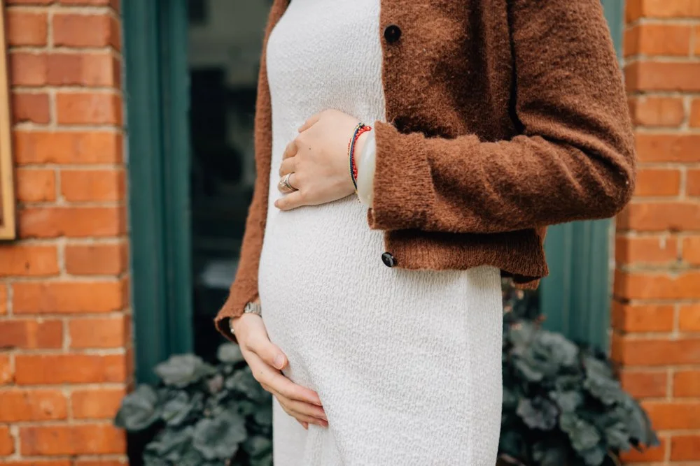Christmas maternity photos in downtown Greenville south carolina-8594.jpg