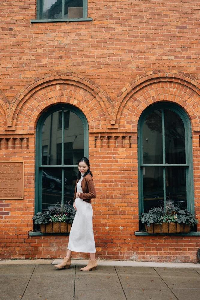 Christmas maternity photos in downtown Greenville south carolina-8613.jpg