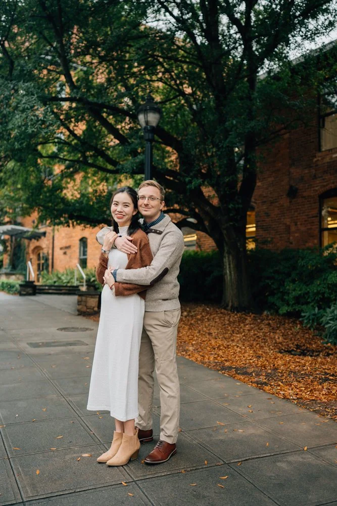  Best Maternity Photographer in Greenville. SC takes Christmas maternity photos in downtown Greenville, SC 