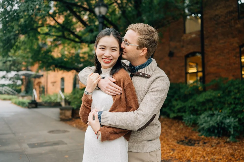 Christmas maternity photos in downtown Greenville south carolina-8668.jpg