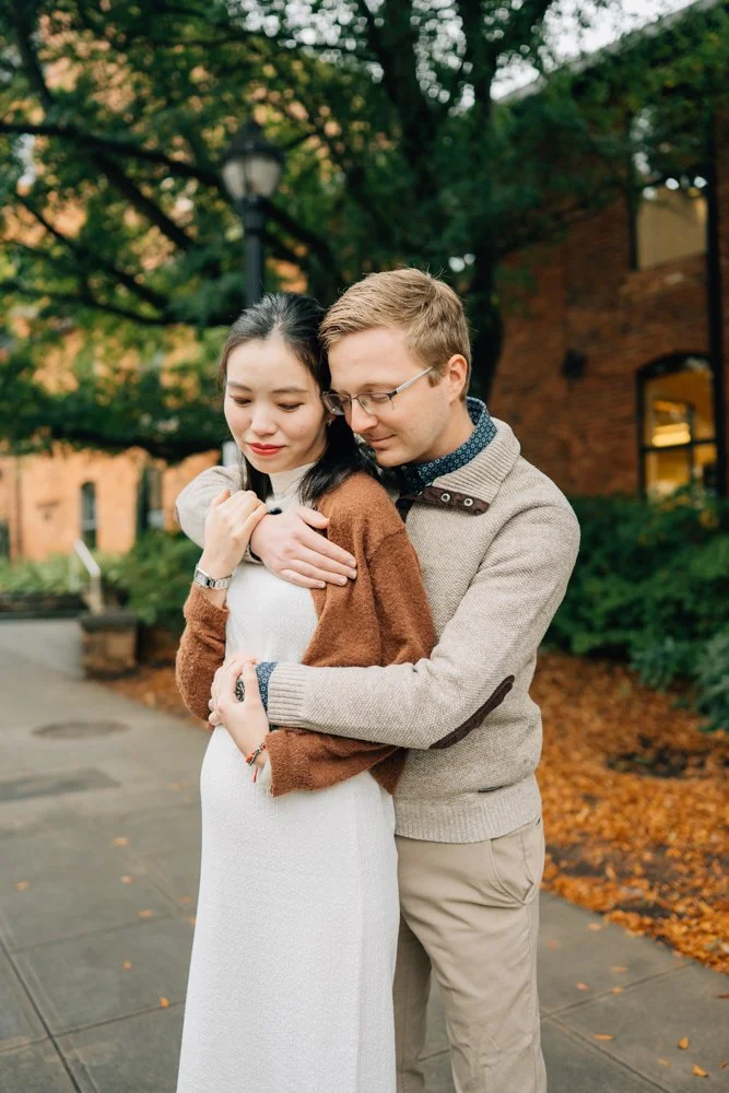  Best Maternity Photographer in Greenville. SC takes Christmas maternity photos in downtown Greenville, SC 