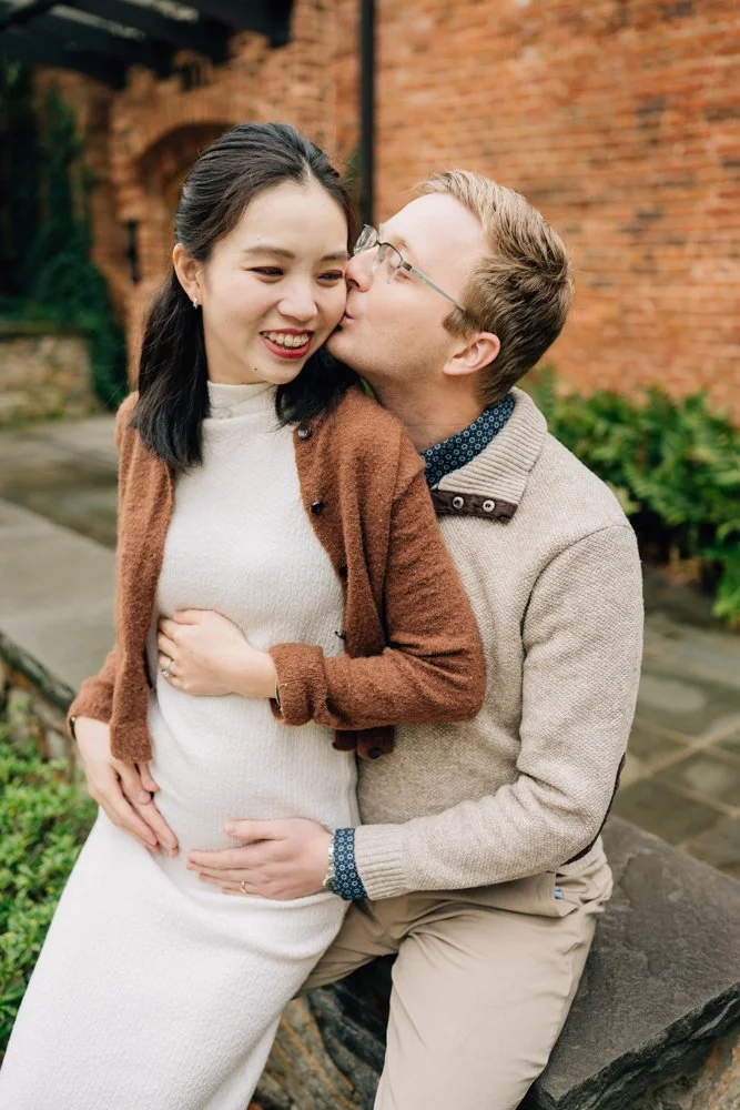 Christmas maternity photos in downtown Greenville south carolina-8723.jpg
