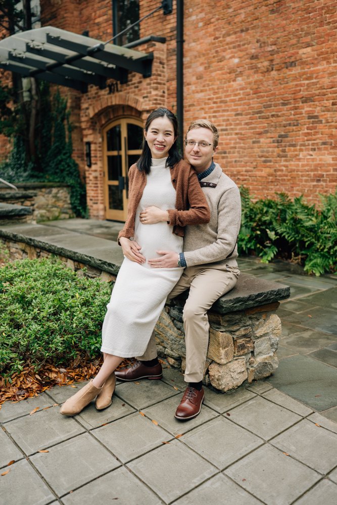 Christmas maternity photos in downtown Greenville south carolina-8738.jpg