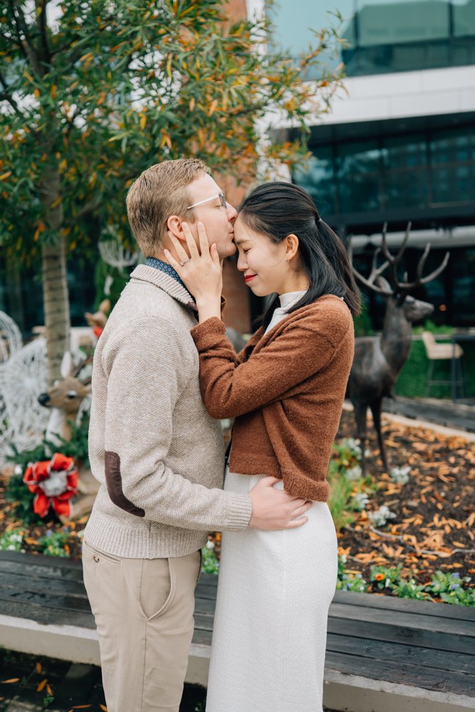 Christmas maternity photos in downtown Greenville south carolina-8776.jpg