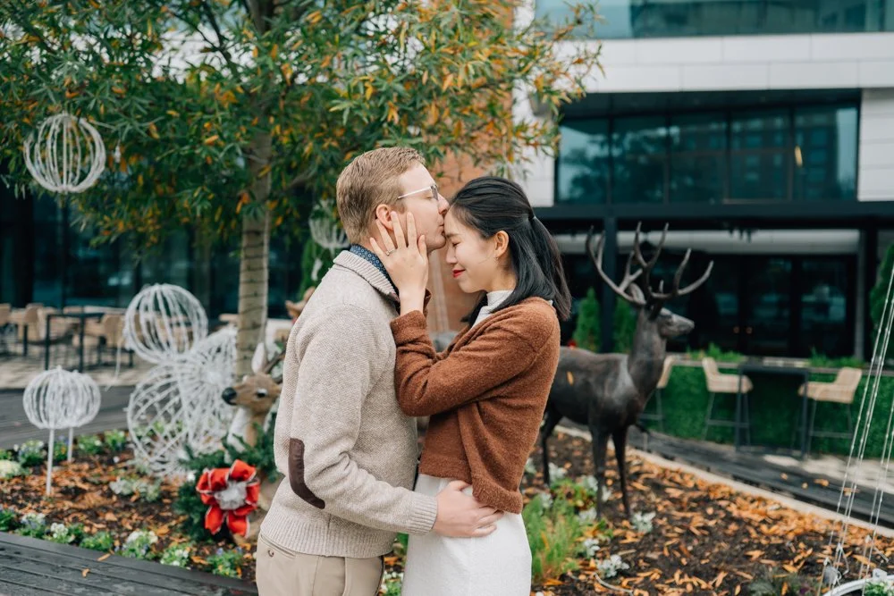  Best Maternity Photographer in Greenville. SC takes Christmas maternity photos in downtown Greenville, SC 