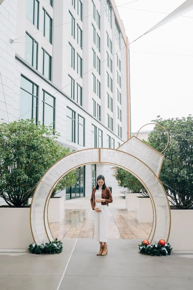 Christmas maternity photos in downtown Greenville south carolina-8819.jpg