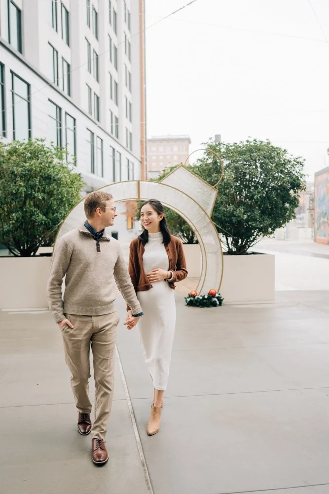 Christmas maternity photos in downtown Greenville south carolina-8889.jpg