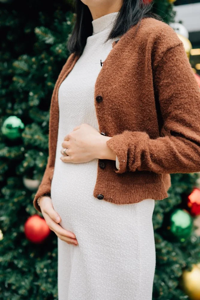 Christmas maternity photos in downtown Greenville south carolina-8902.jpg
