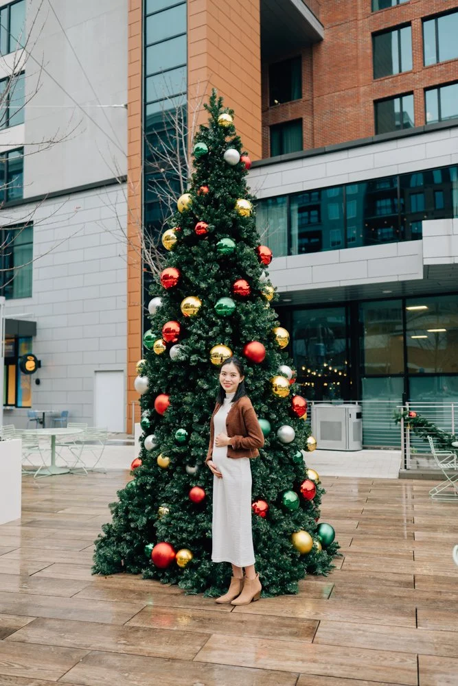 Christmas maternity photos in downtown Greenville south carolina-8930.jpg