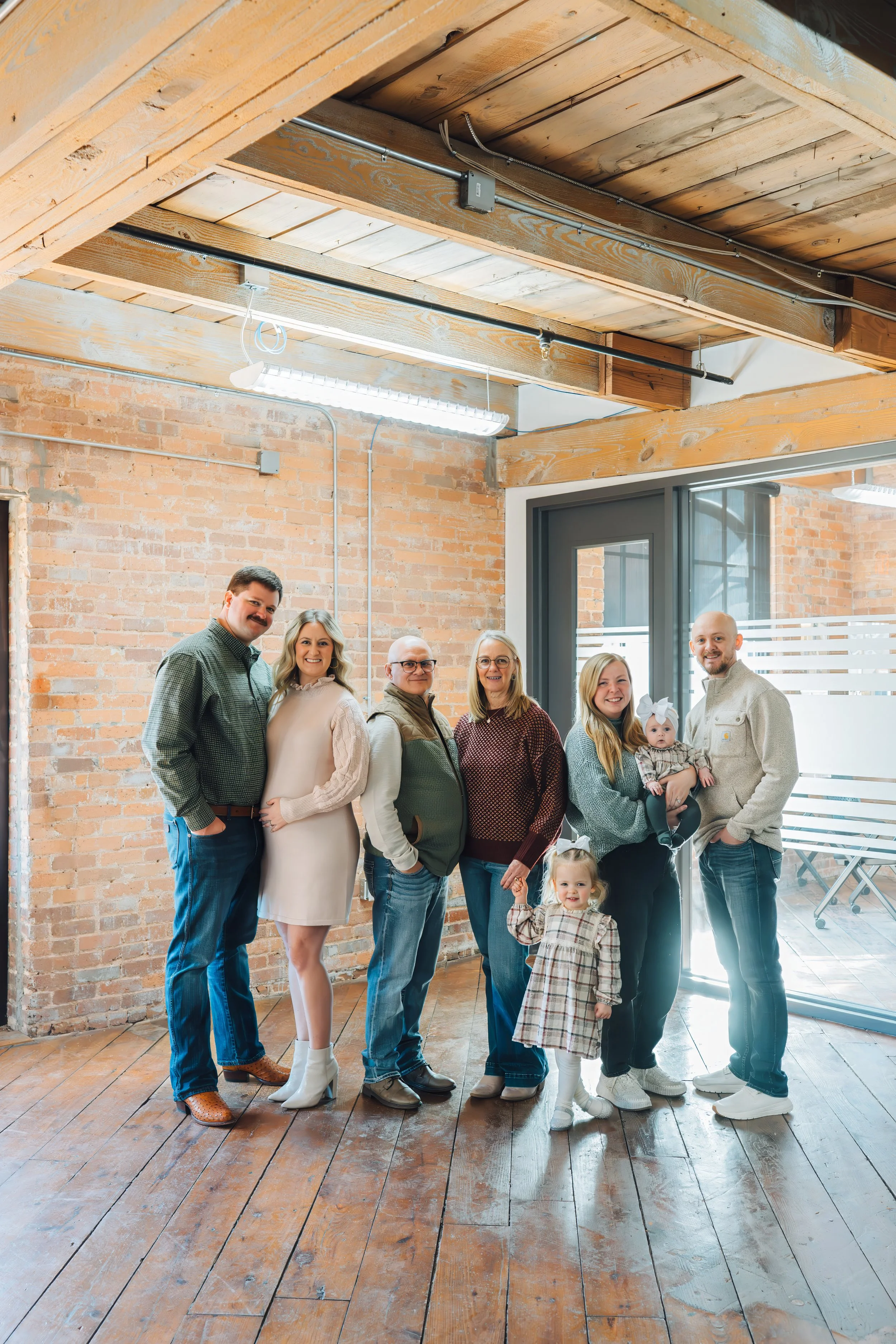 Extended Family Photos in Greenville SC: An Industrial Downtown Session