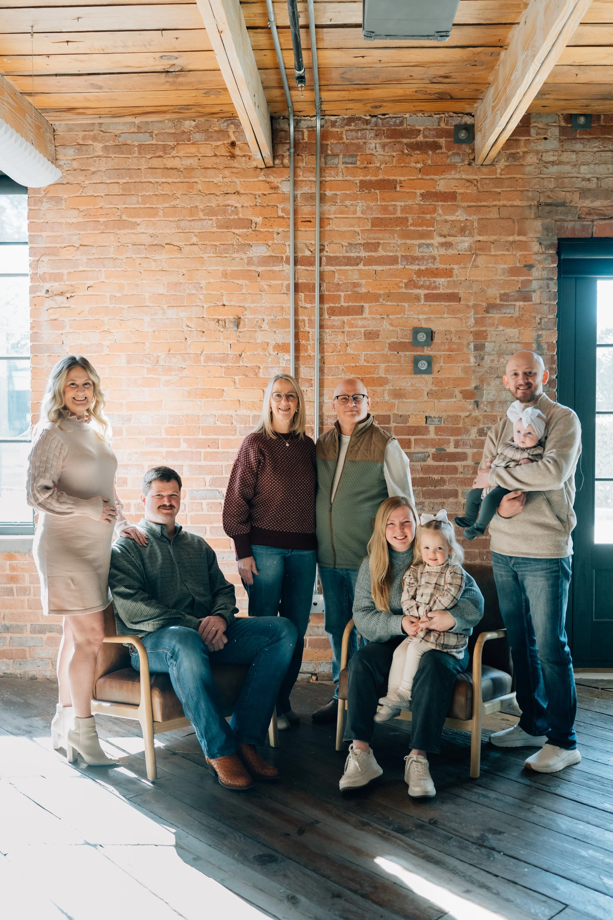 Extended Family Photos in Greenville SC: An Industrial Downtown Session