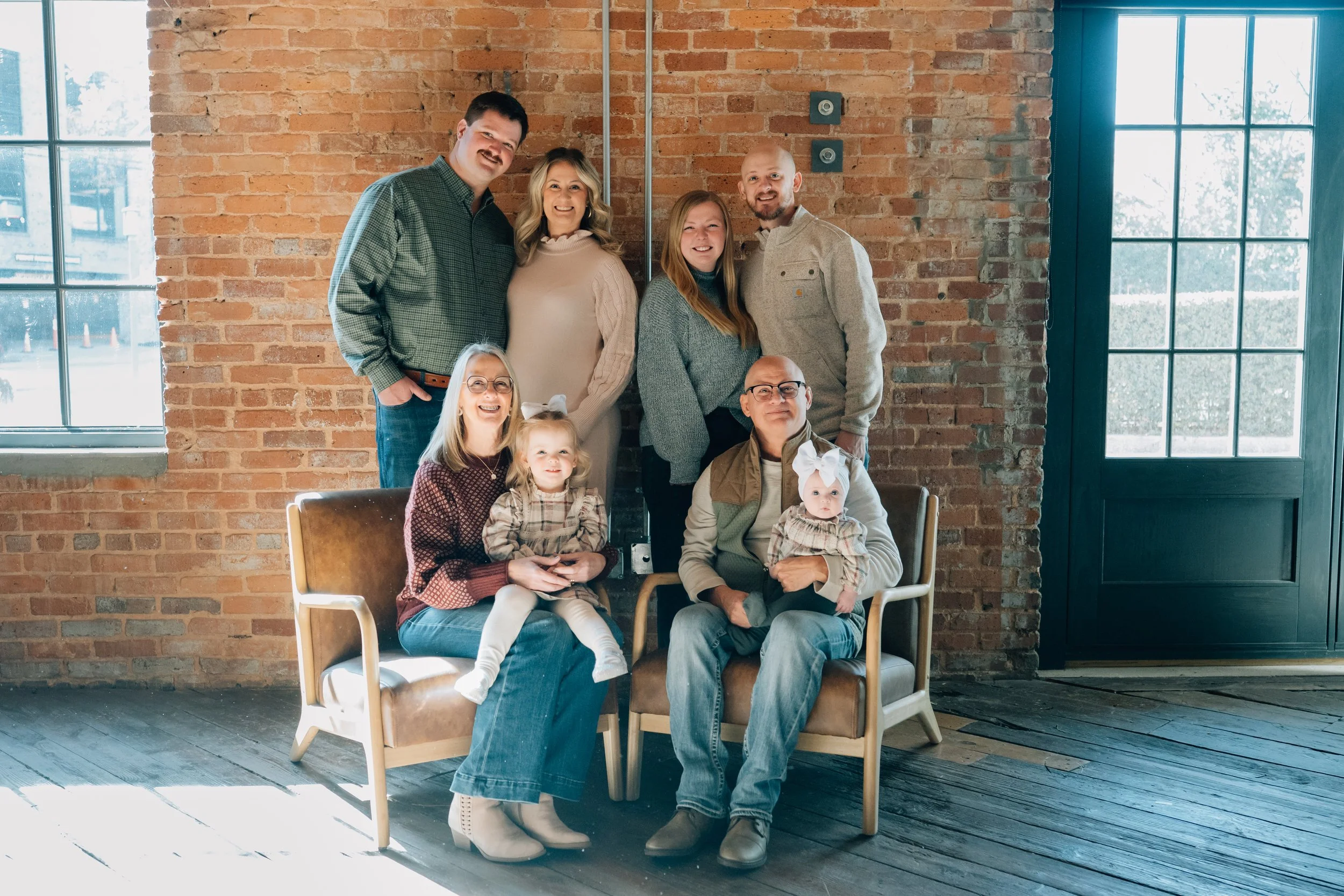 Extended Family Photos in Greenville SC: An Industrial Downtown Session