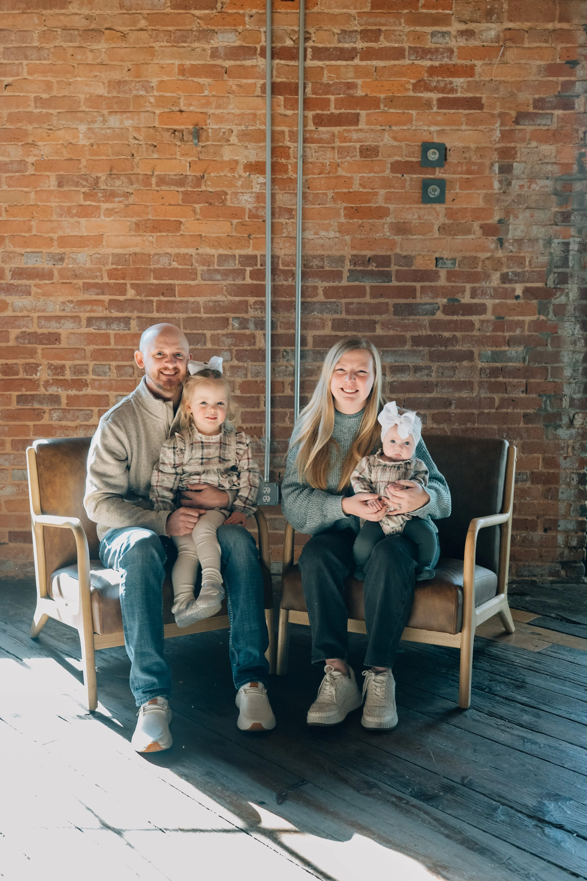 Extended Family Photos in Greenville SC: An Industrial Downtown Session