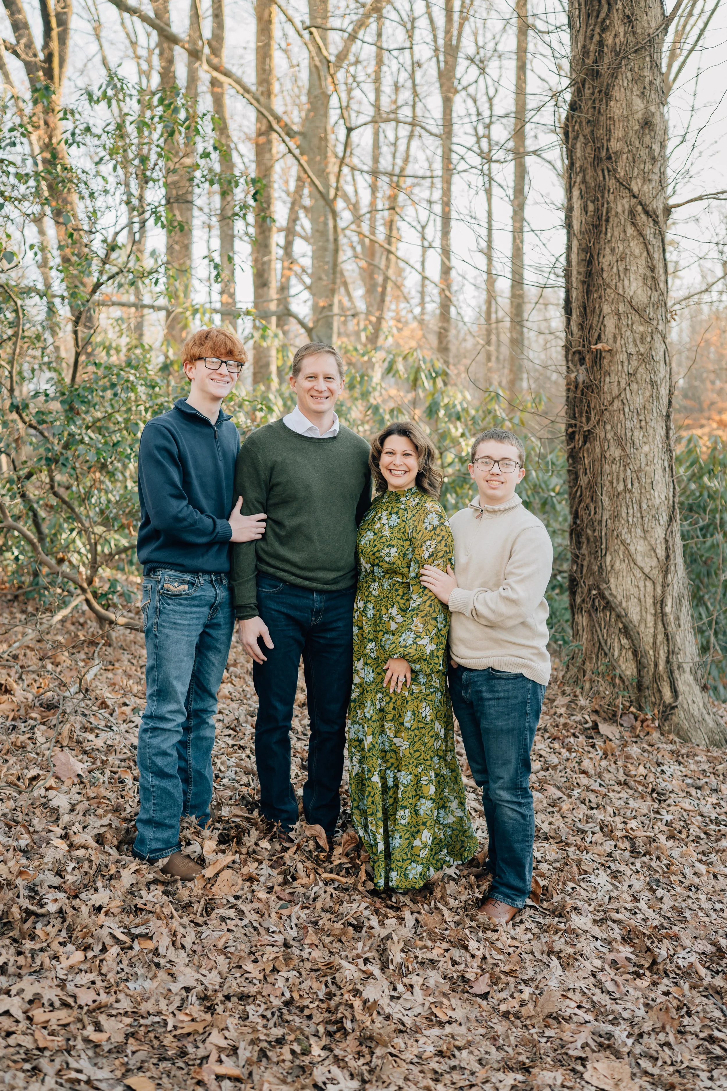 Winter Family Photos At Paris Mountain State ParkWinter Family Photos At Paris Mountain State Park