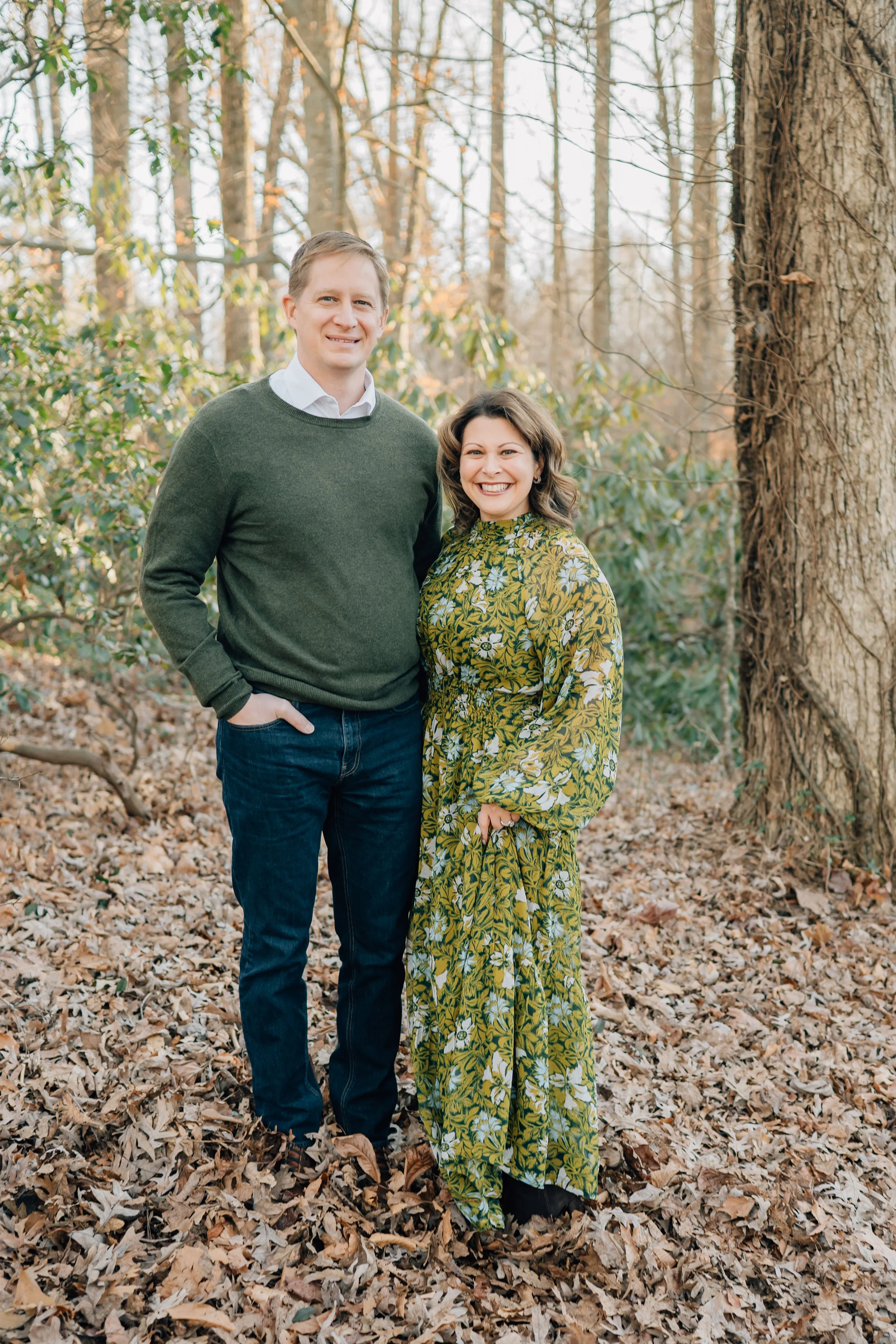 Winter Family Photos At Paris Mountain State Park