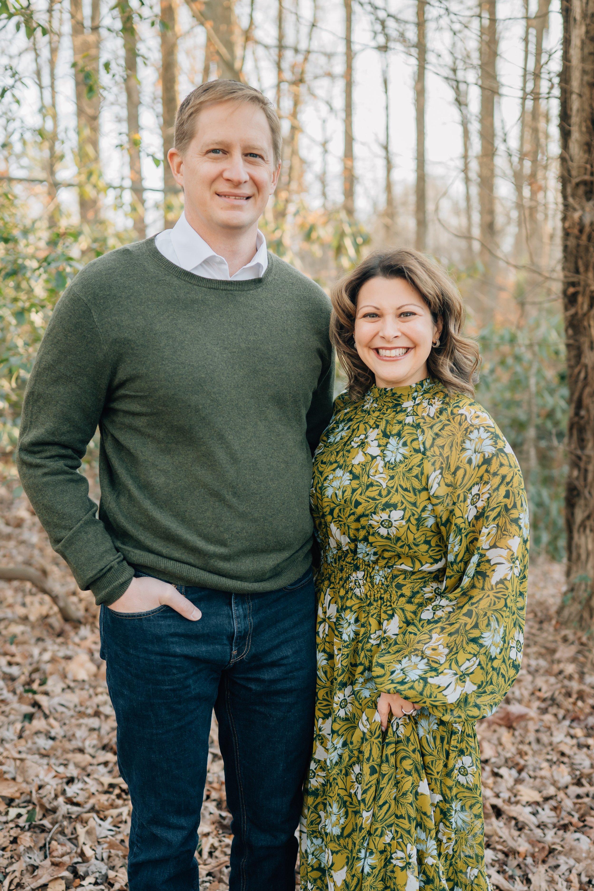 Winter Family Photos At Paris Mountain State Park