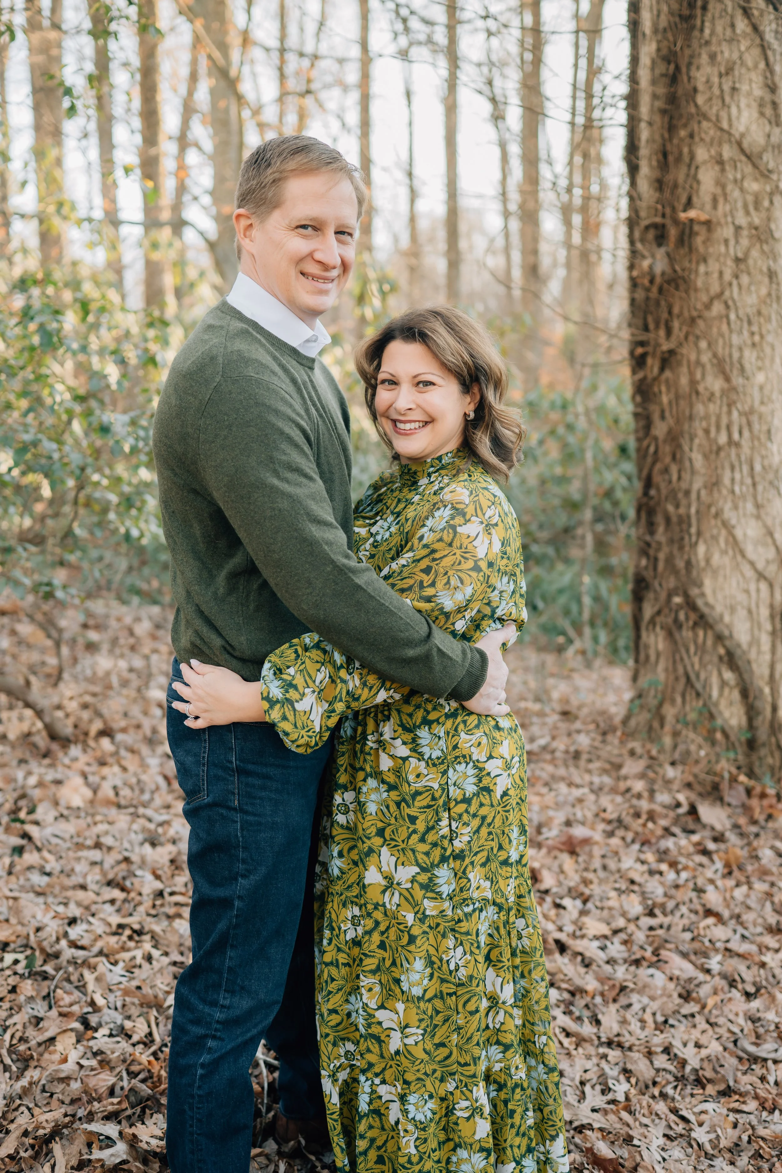 Winter Family Photos At Paris Mountain State Park