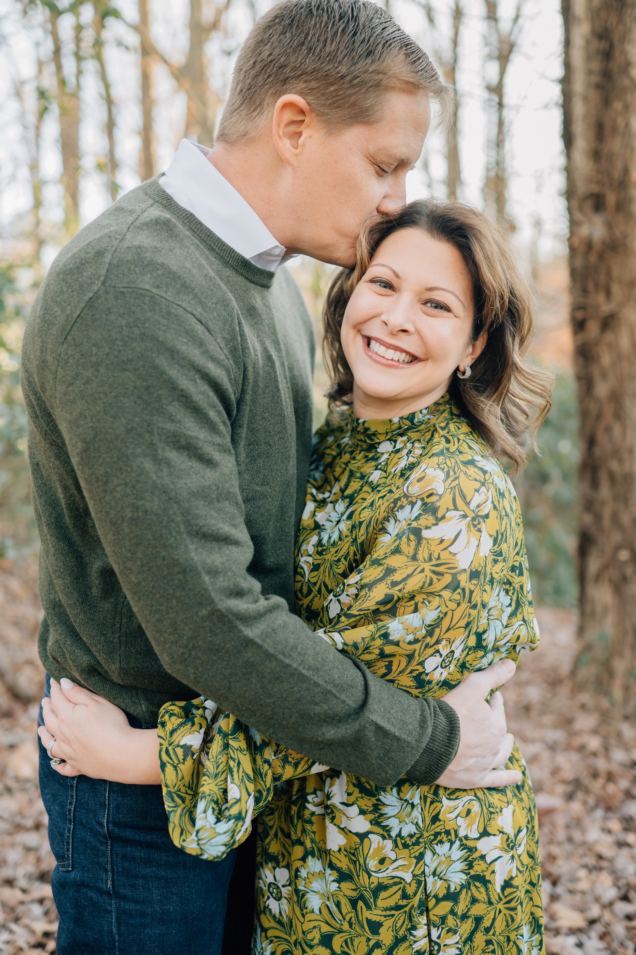 Winter Family Photos At Paris Mountain State Park
