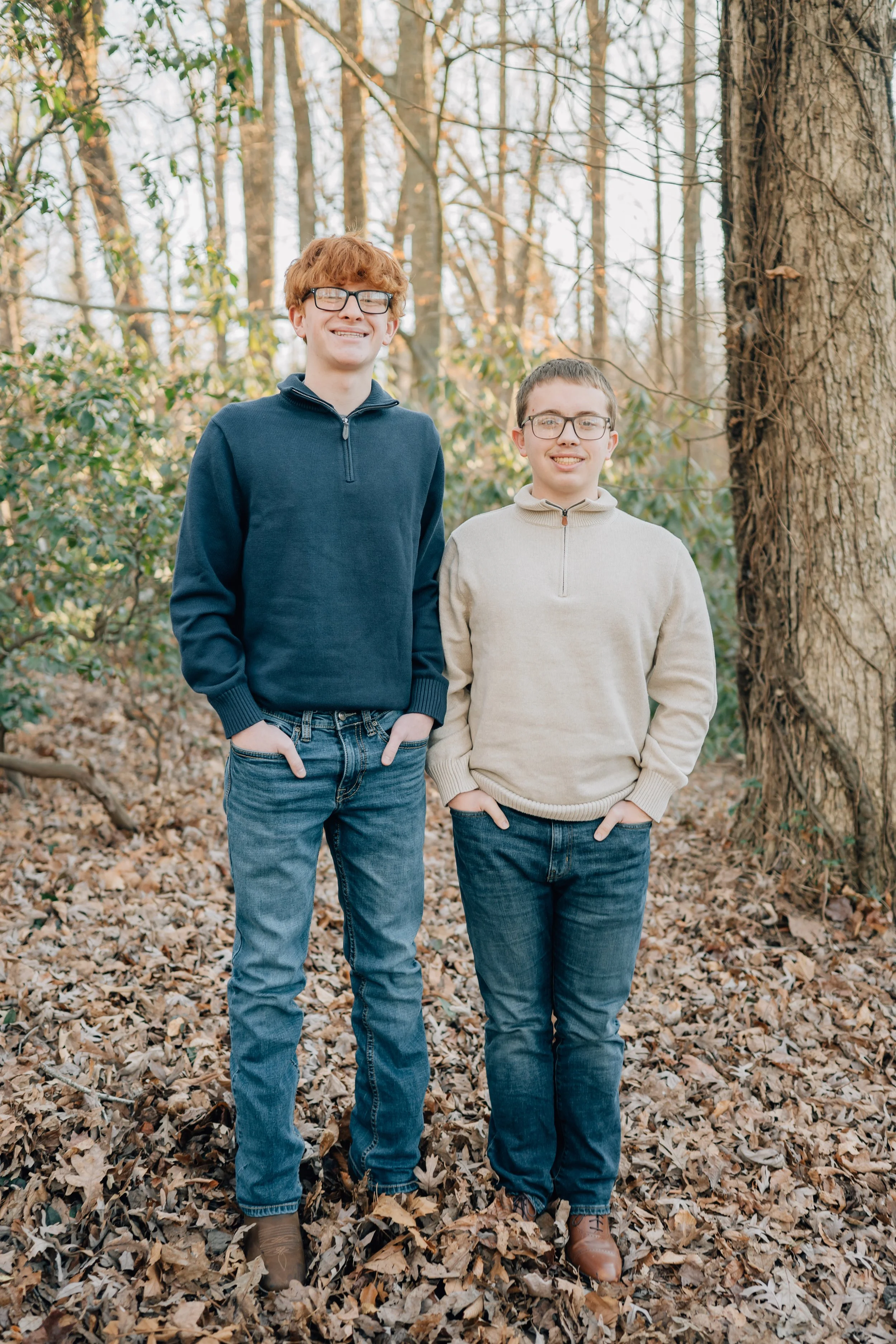 Winter Family Photos At Paris Mountain State Park