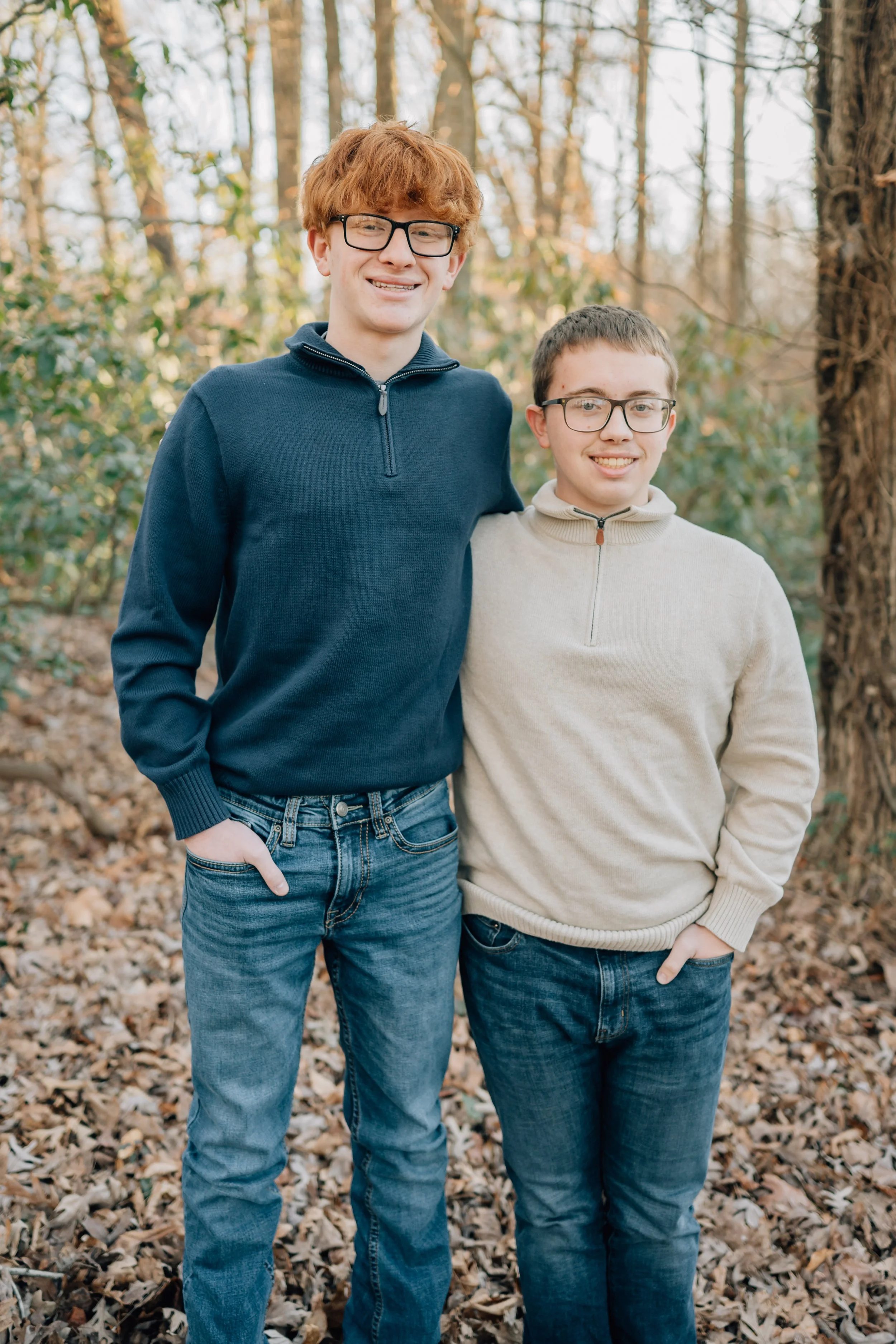 Winter Family Photos At Paris Mountain State Park