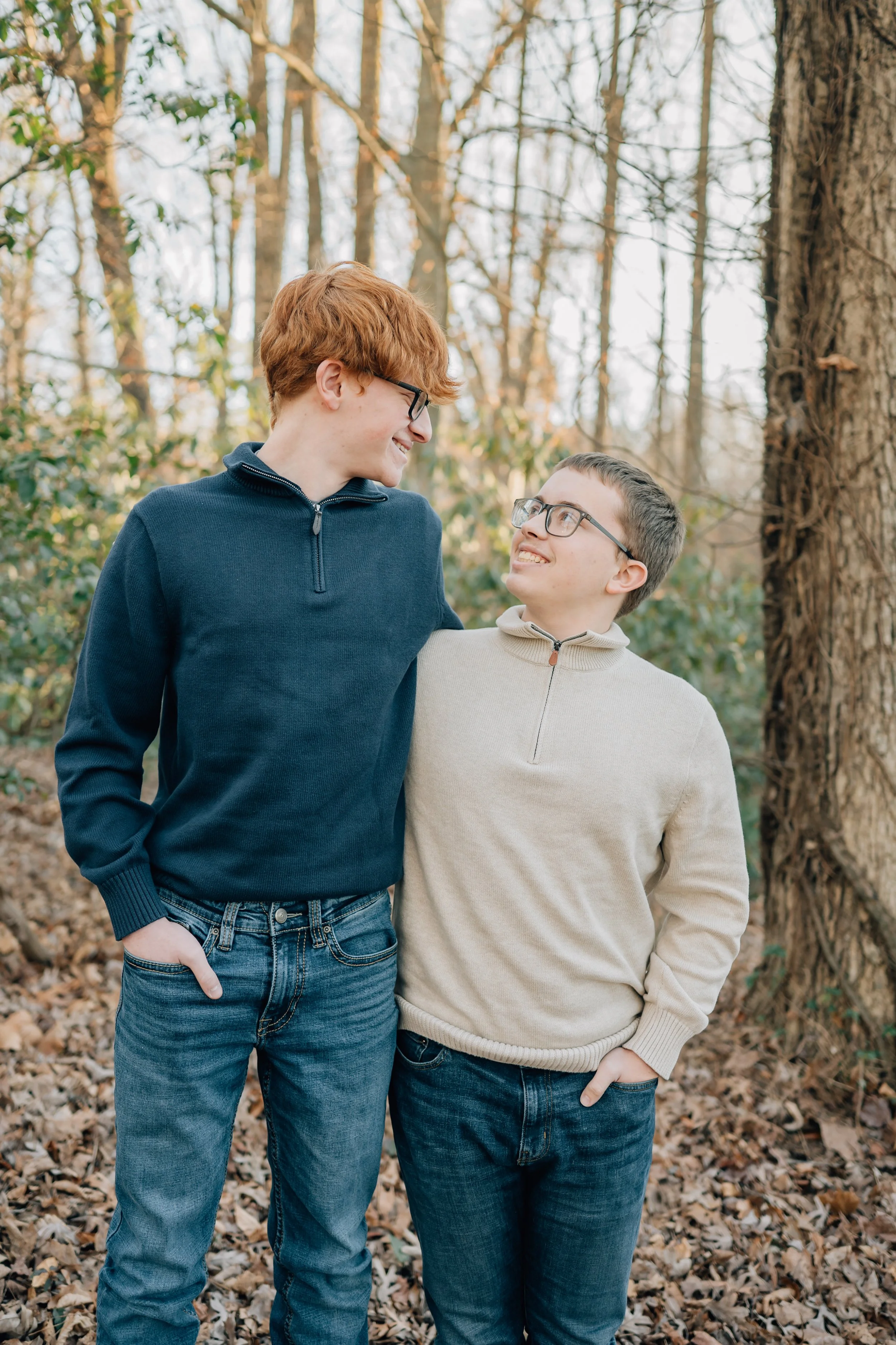 Winter Family Photos At Paris Mountain State Park