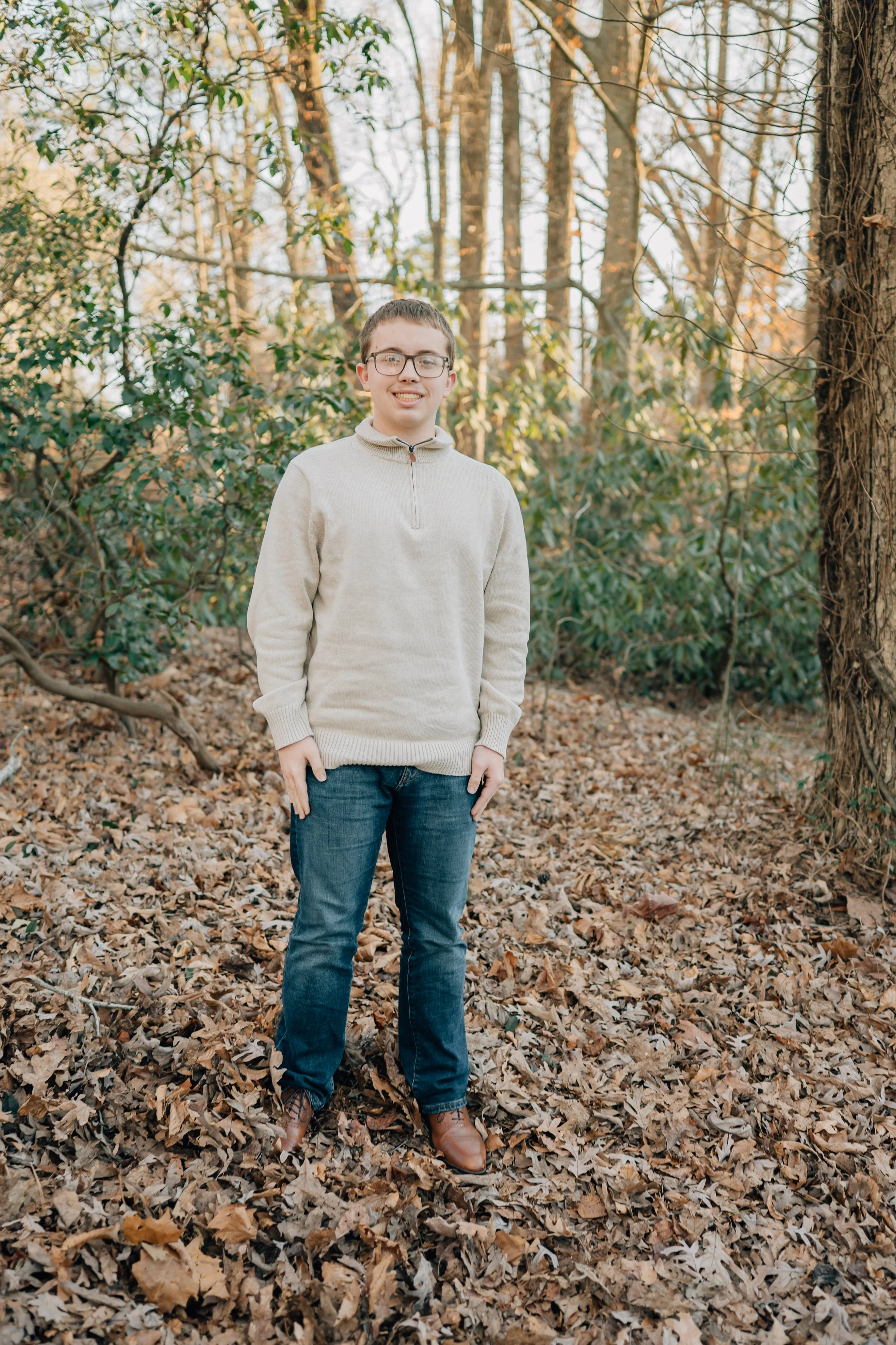Winter Family Photos At Paris Mountain State Park