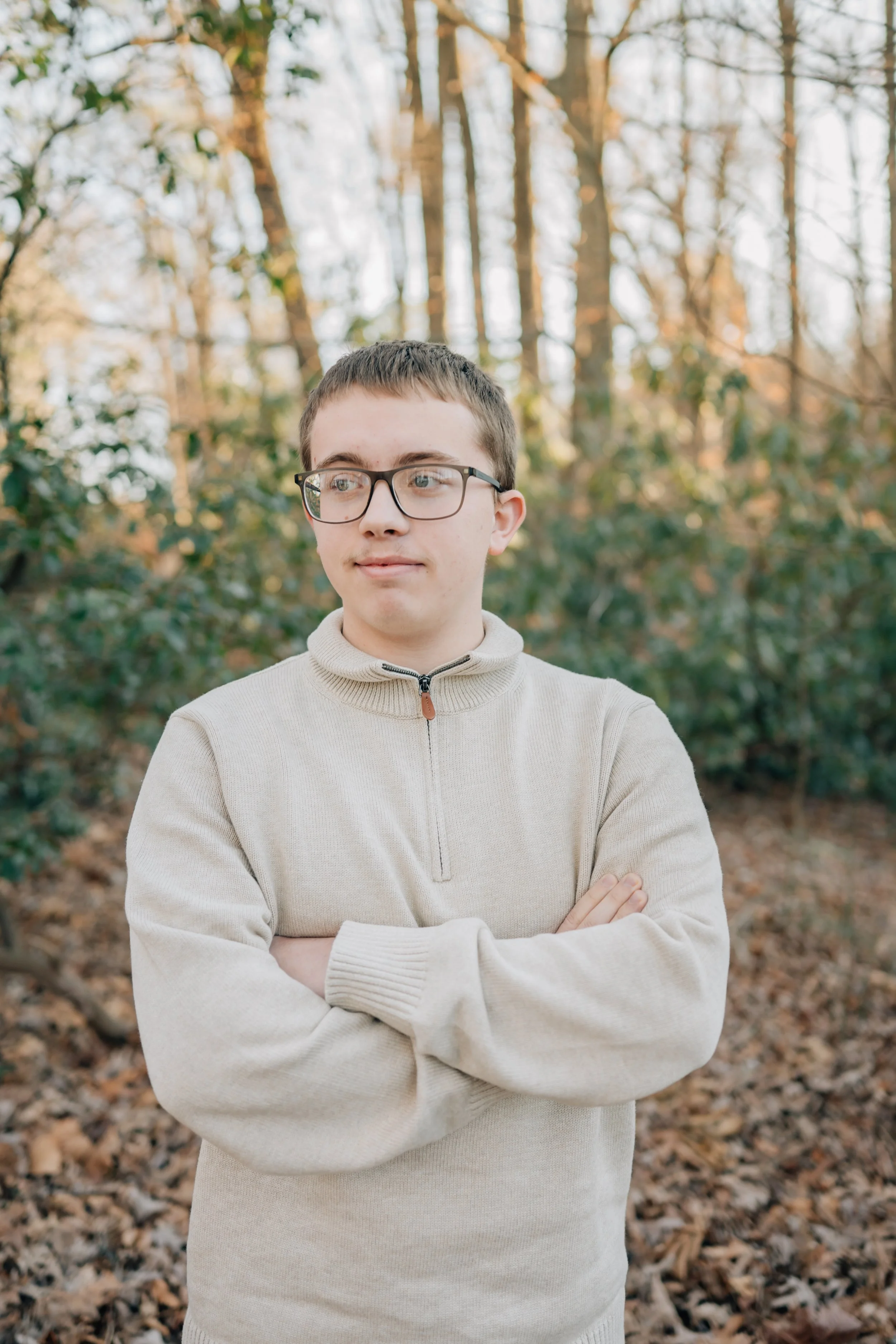 Winter Family Photos At Paris Mountain State Park