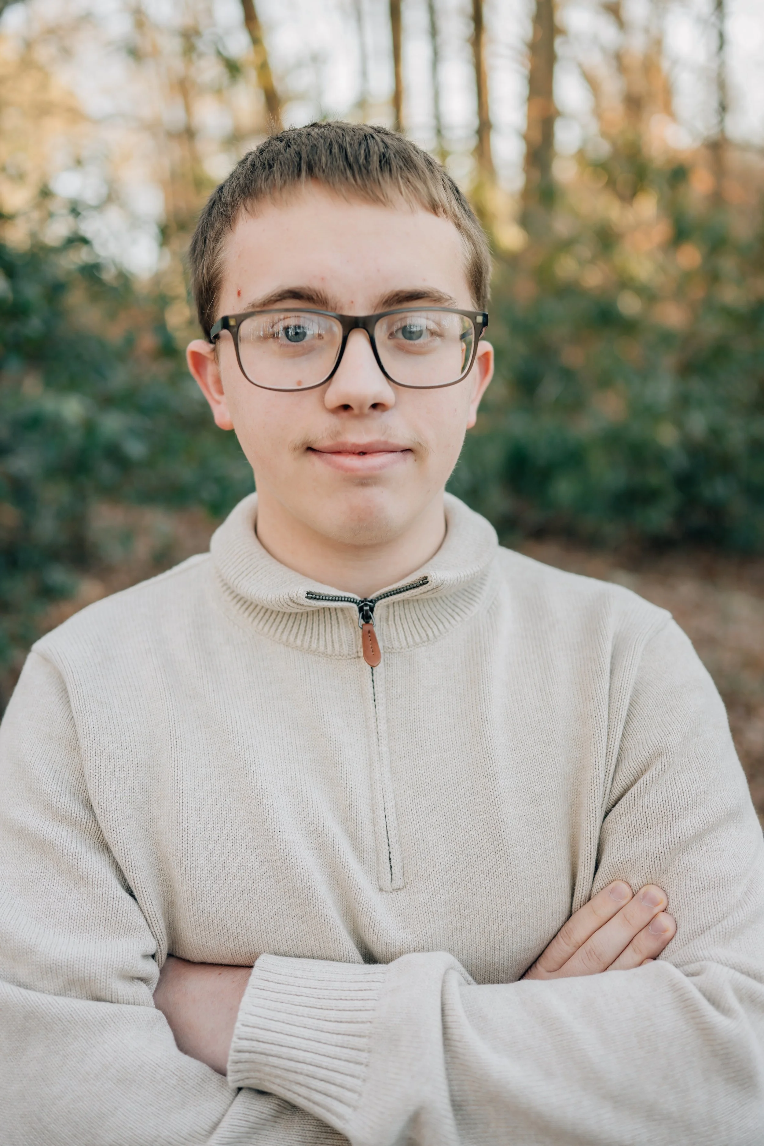 Winter Family Photos At Paris Mountain State Park