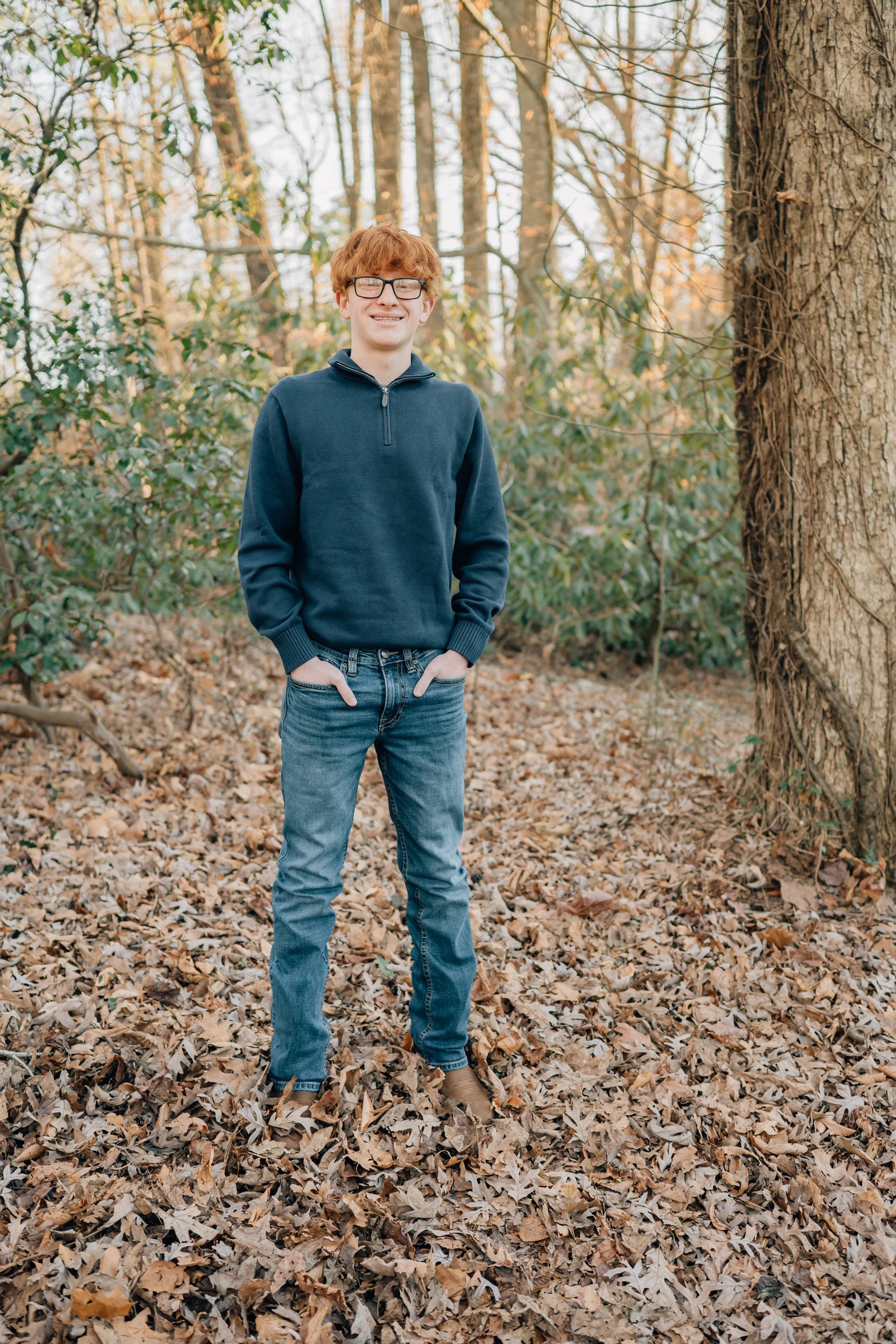 Winter Family Photos At Paris Mountain State Park