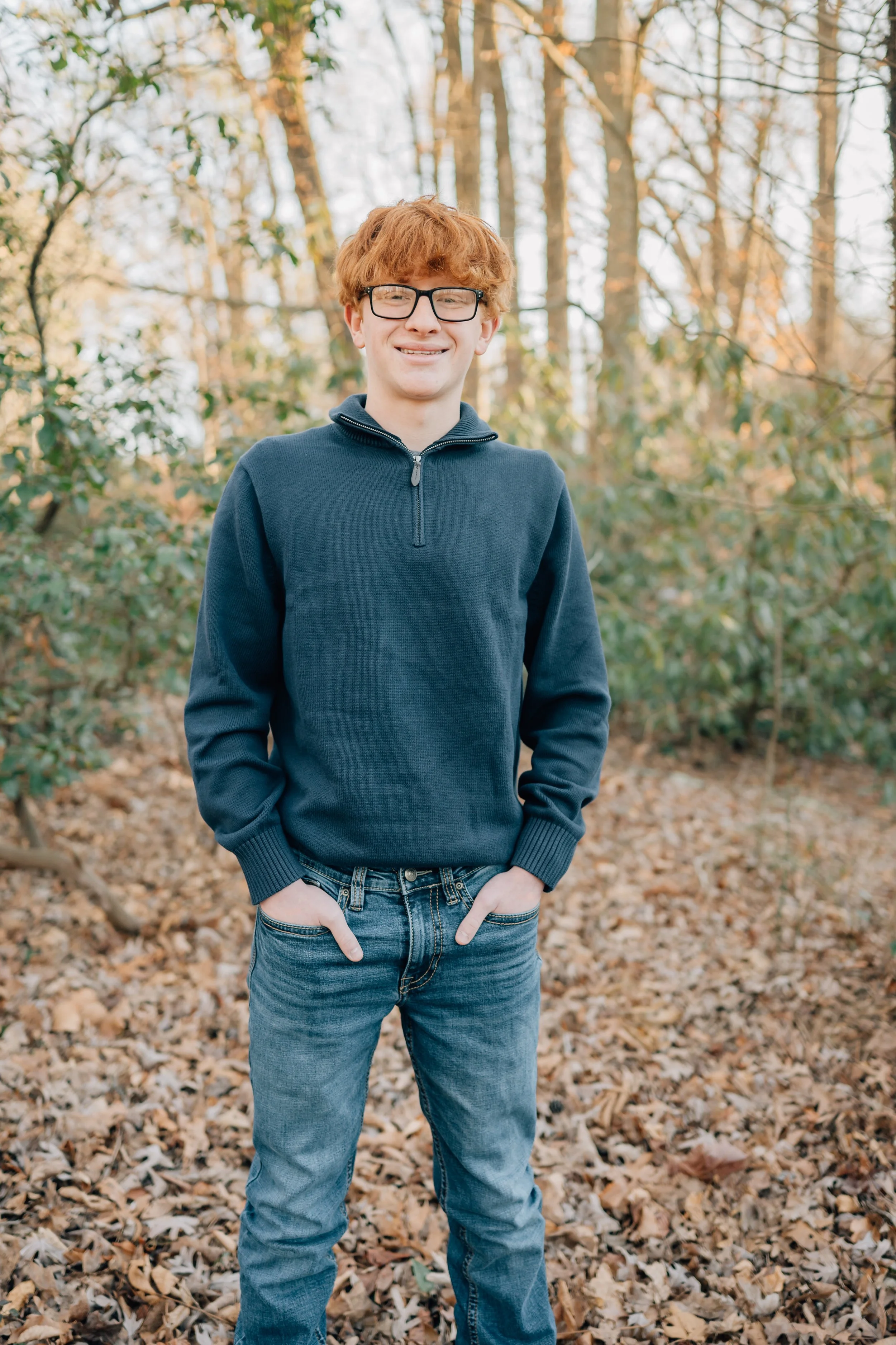 Winter Family Photos At Paris Mountain State Park