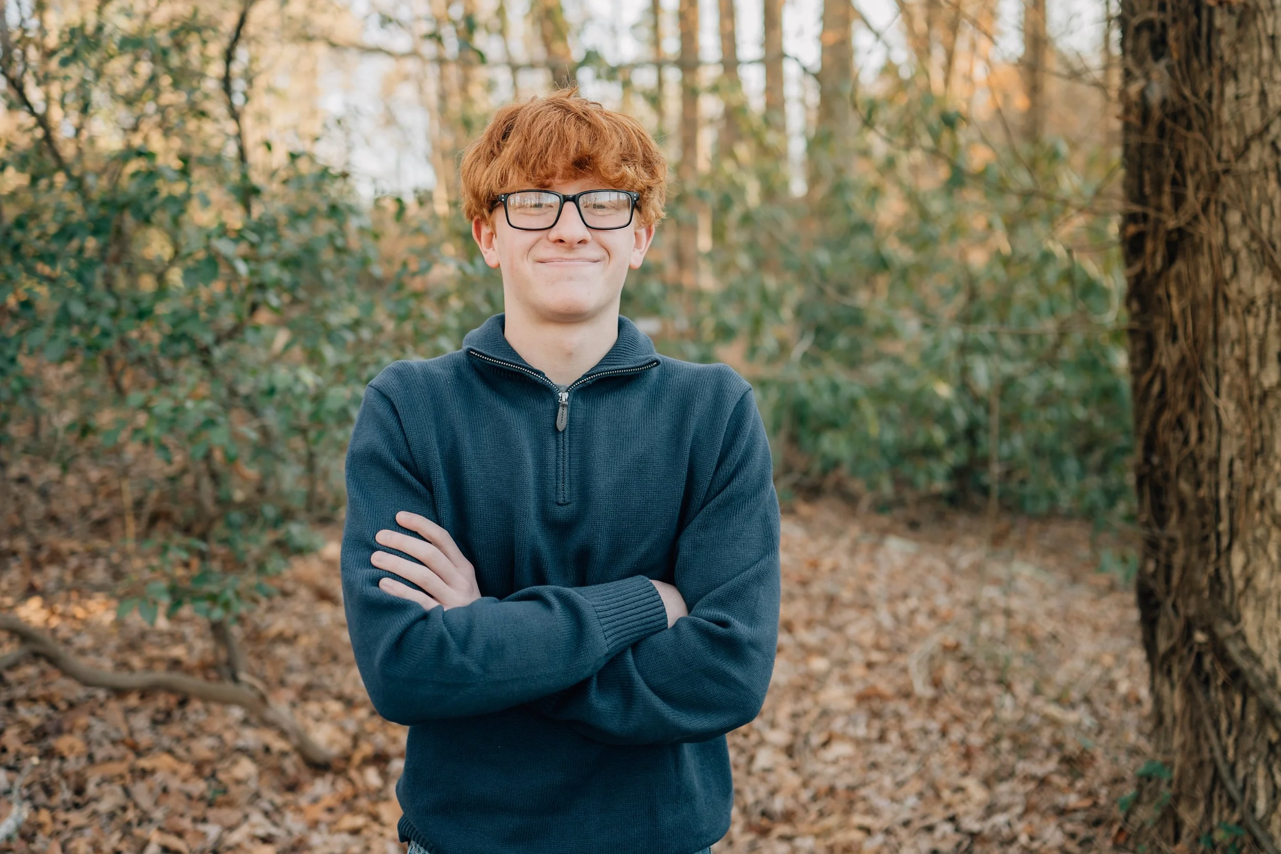 Winter Family Photos At Paris Mountain State Park