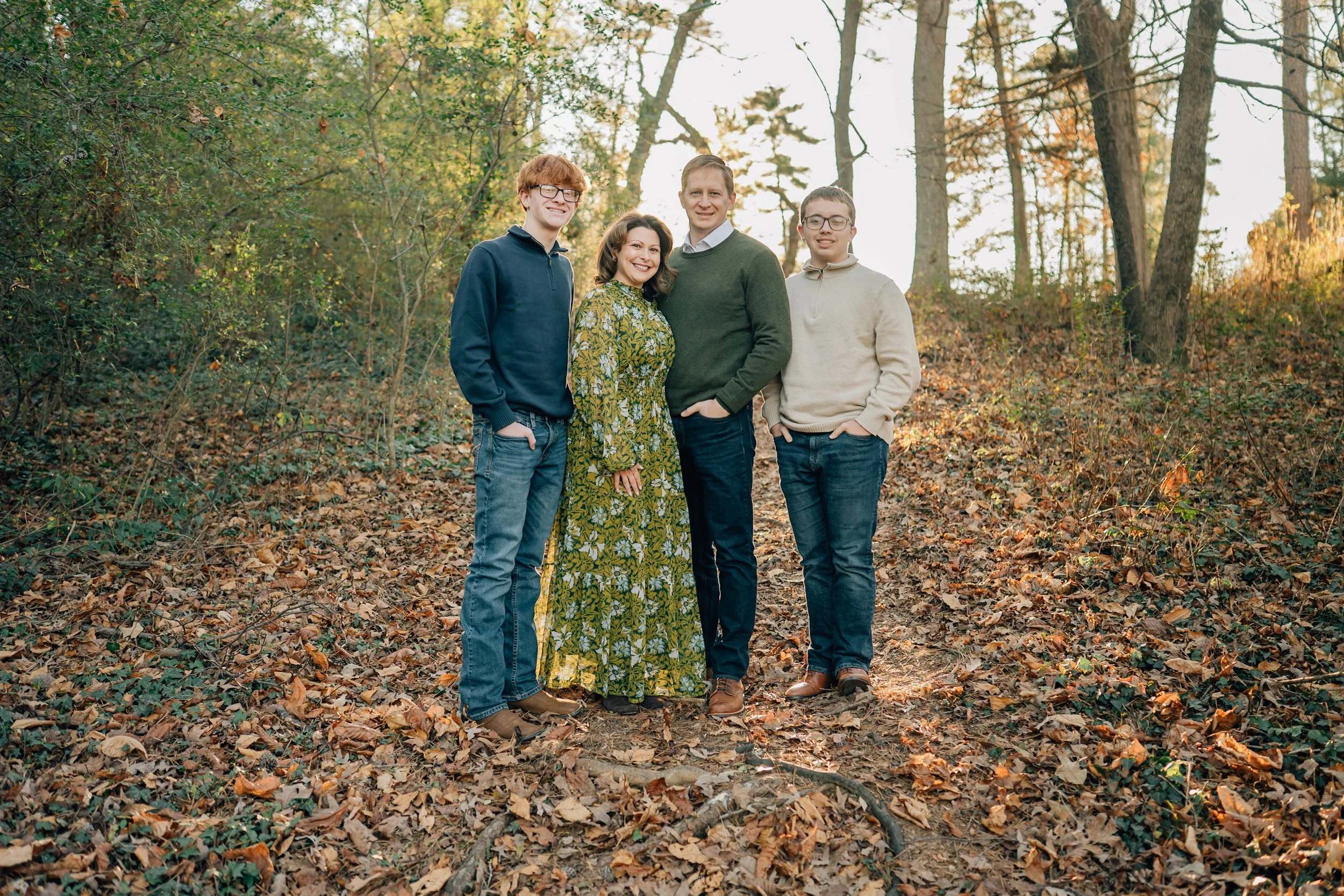 Winter Family Photos At Paris Mountain State Park