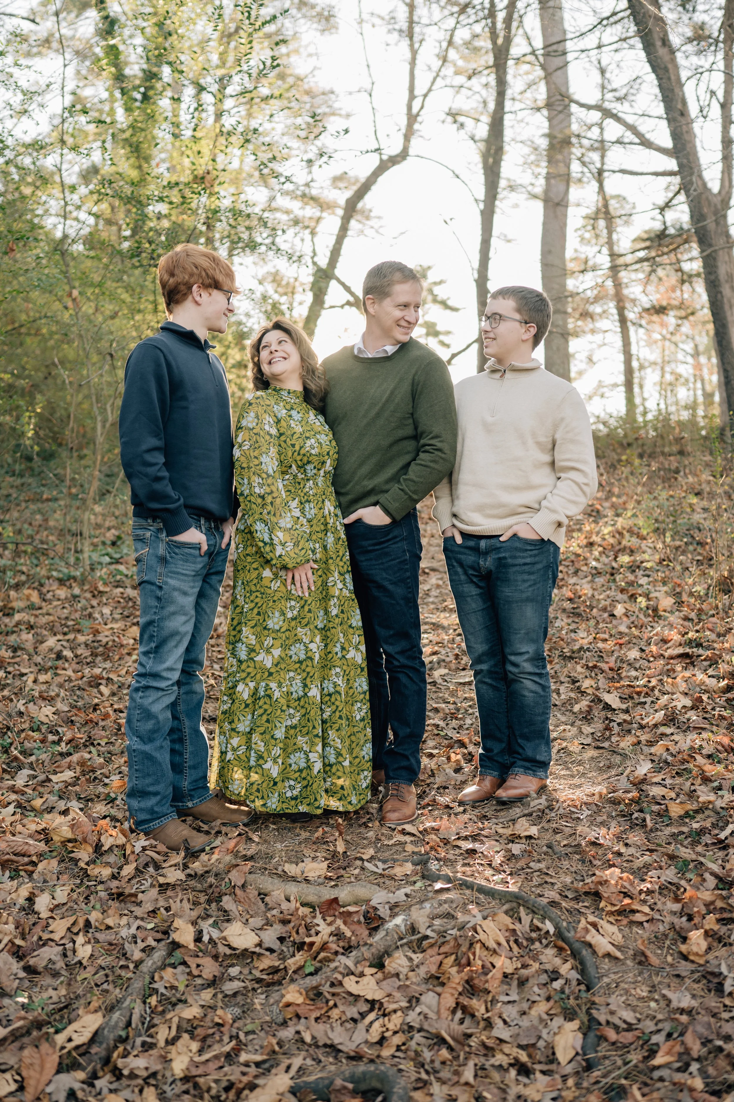 Winter Family Photos At Paris Mountain State Park