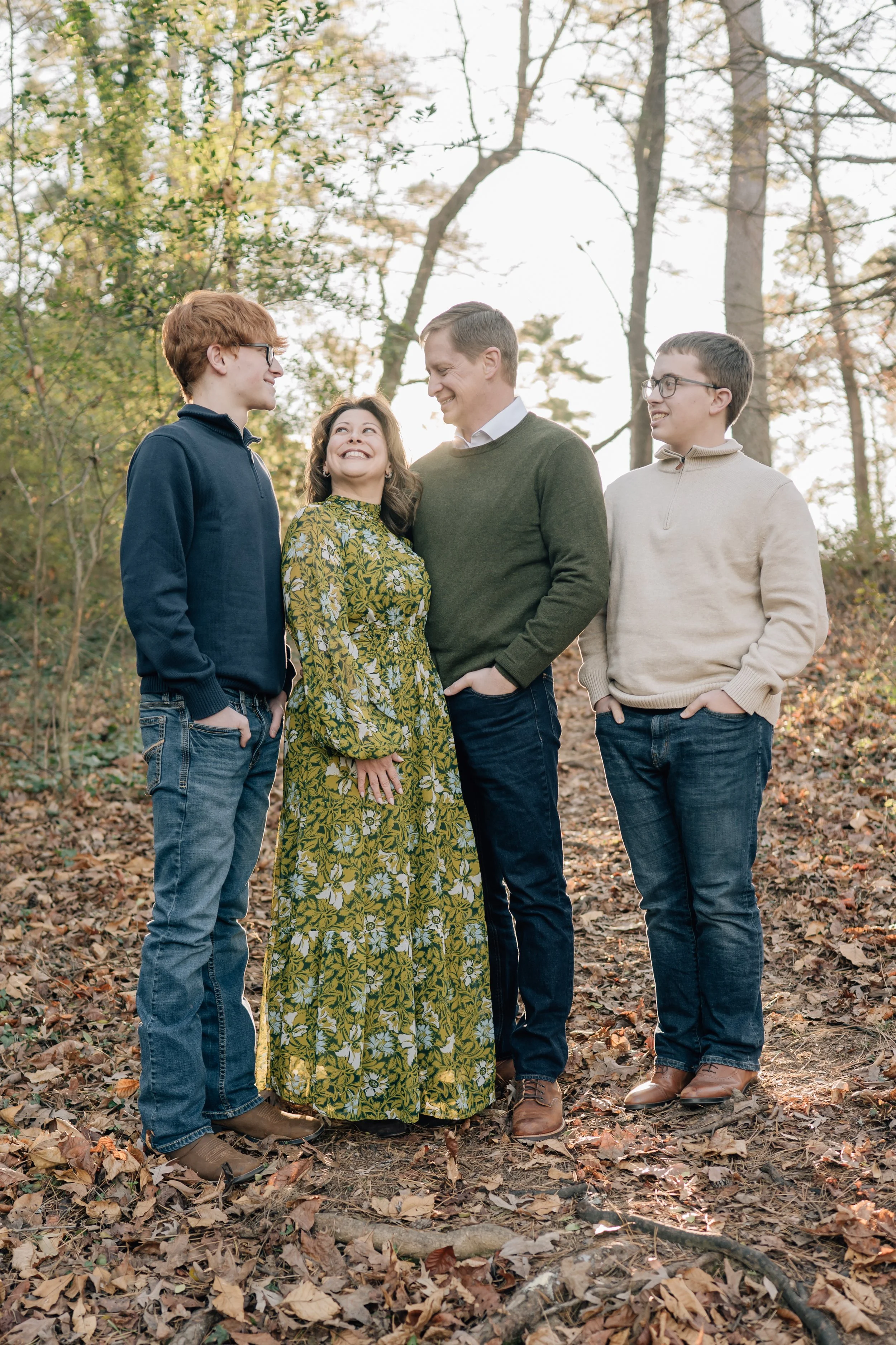Winter Family Photos At Paris Mountain State Park
