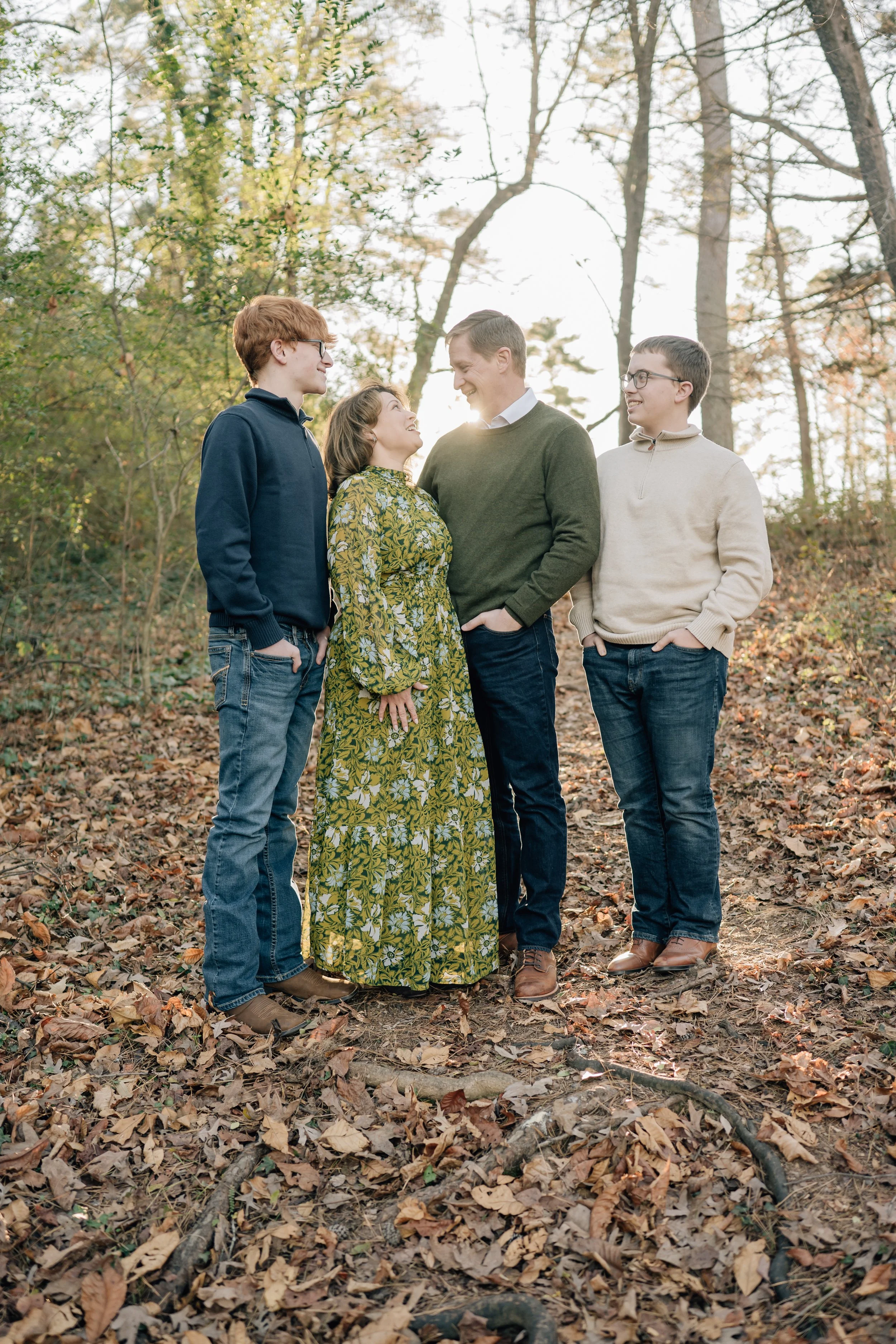 Winter Family Photos At Paris Mountain State Park