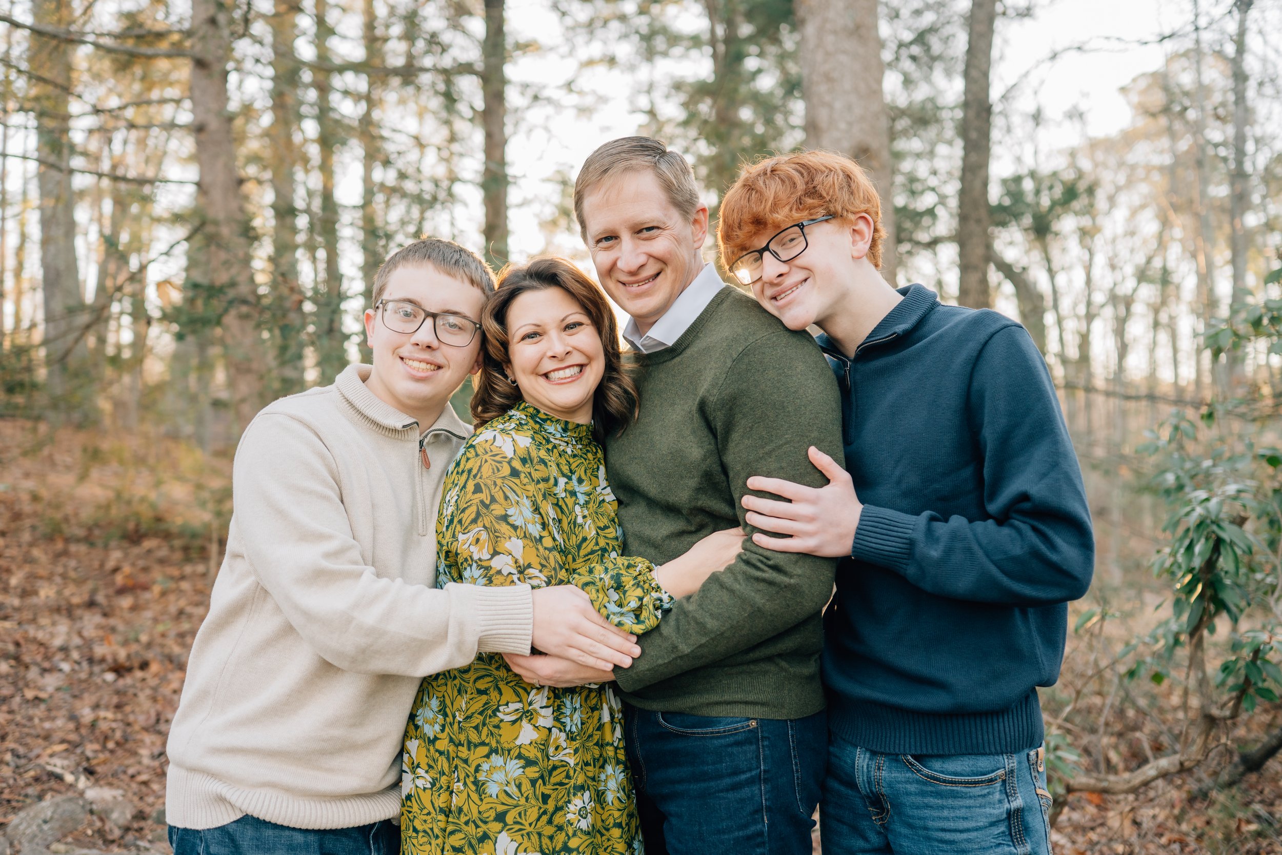 Winter Family Photos At Paris Mountain State Park