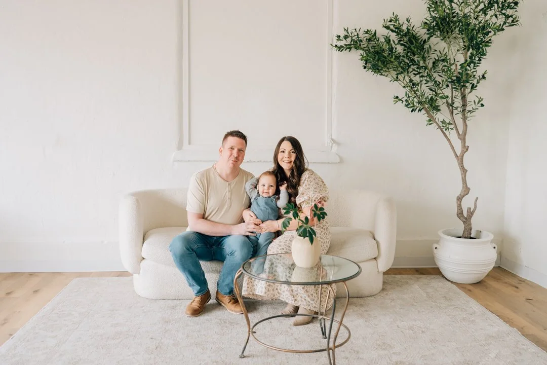 First Birthday Photoshoot in a Natural Light Studio
