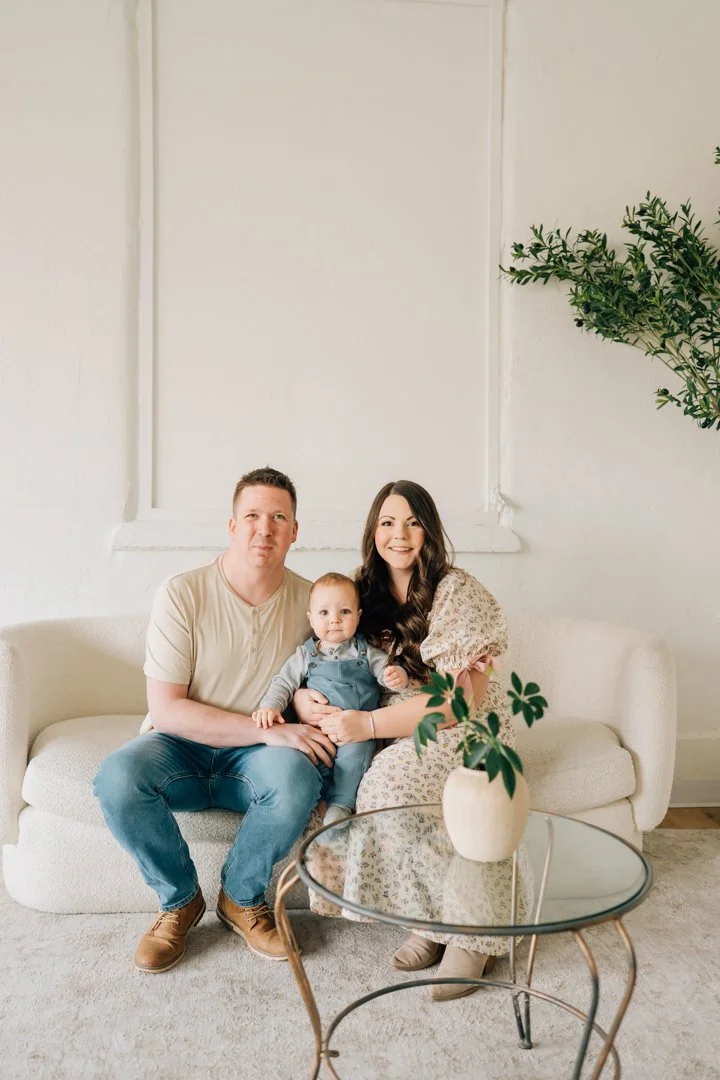 First Birthday Photoshoot in a Natural Light Studio