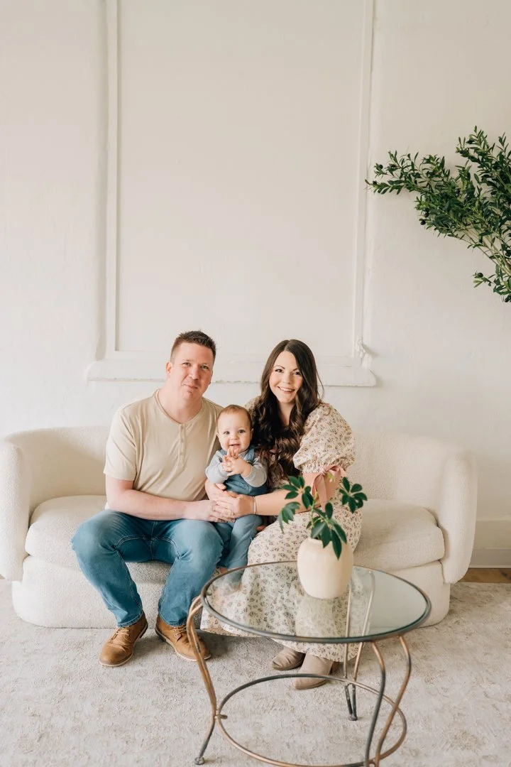 First Birthday Photoshoot in a Natural Light Studio