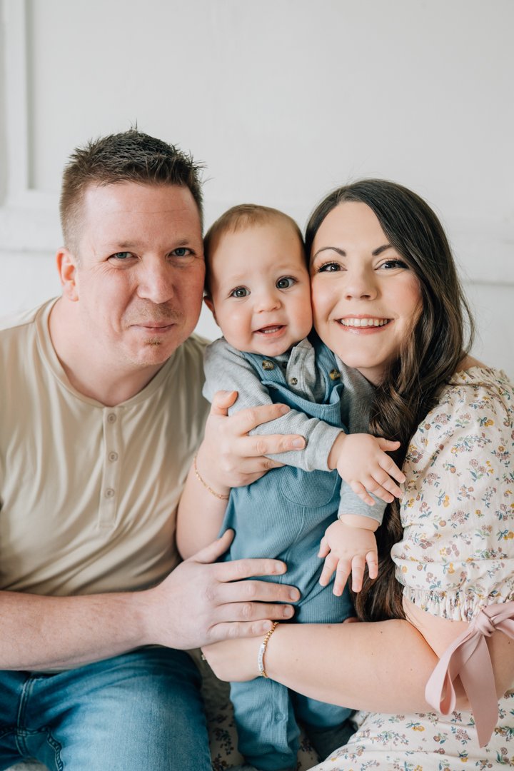 First Birthday Photoshoot in a Natural Light Studio
