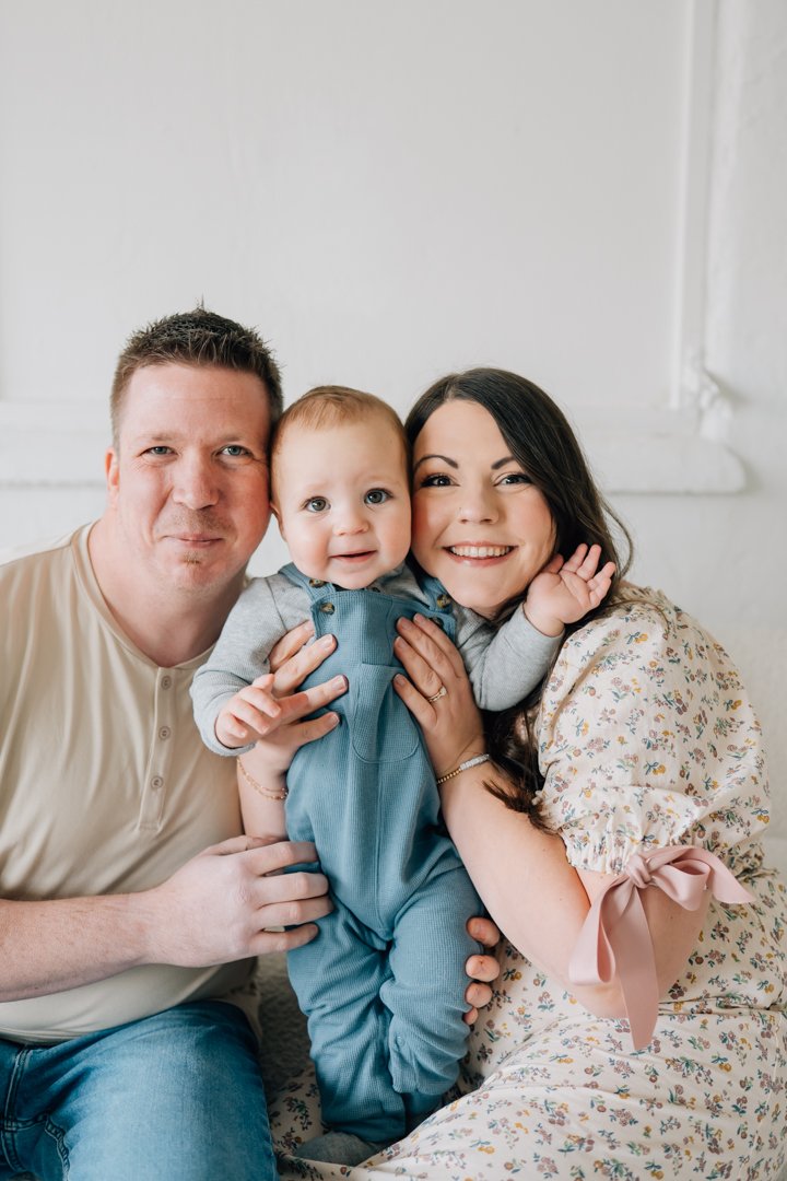First Birthday Photoshoot in a Natural Light Studio