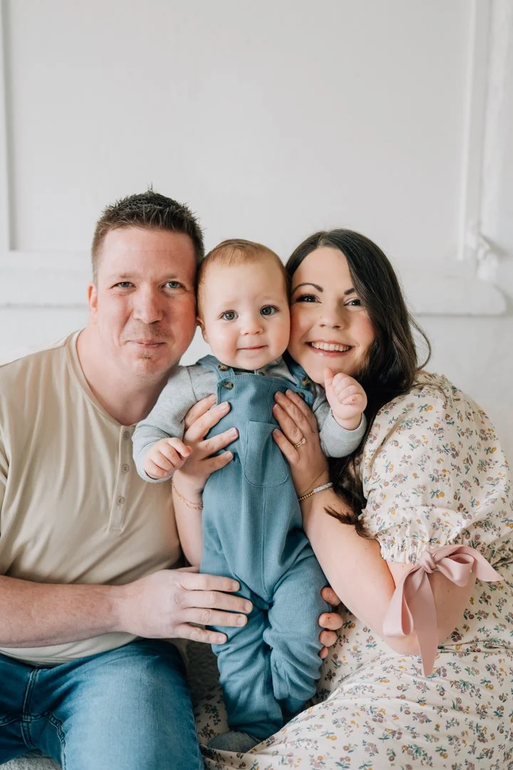 First Birthday Photoshoot in a Natural Light Studio