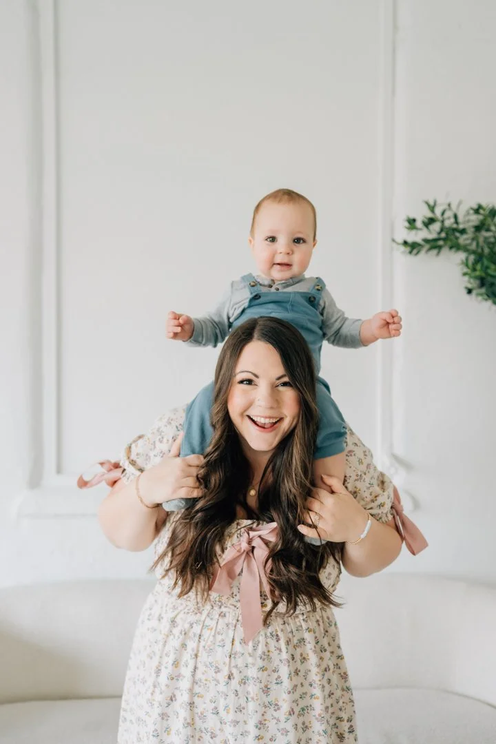 First Birthday Photoshoot in a Natural Light Studio