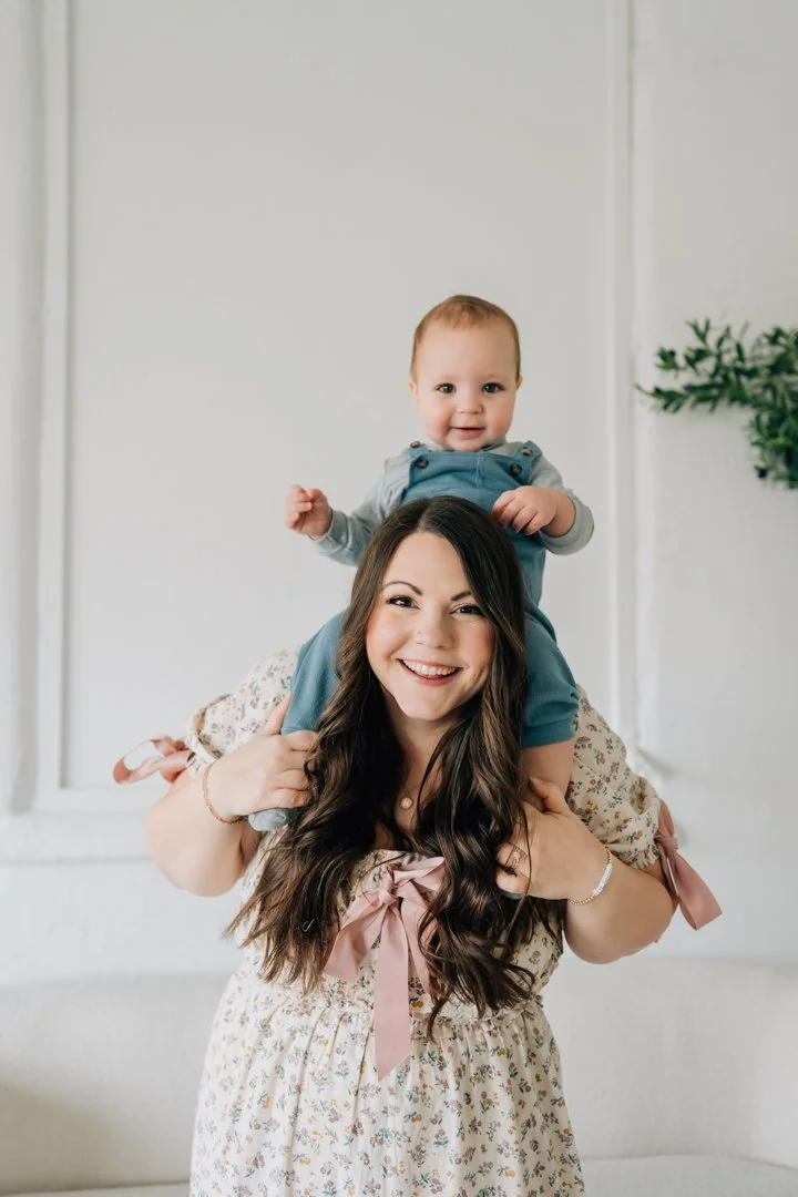 First Birthday Photoshoot in a Natural Light Studio
