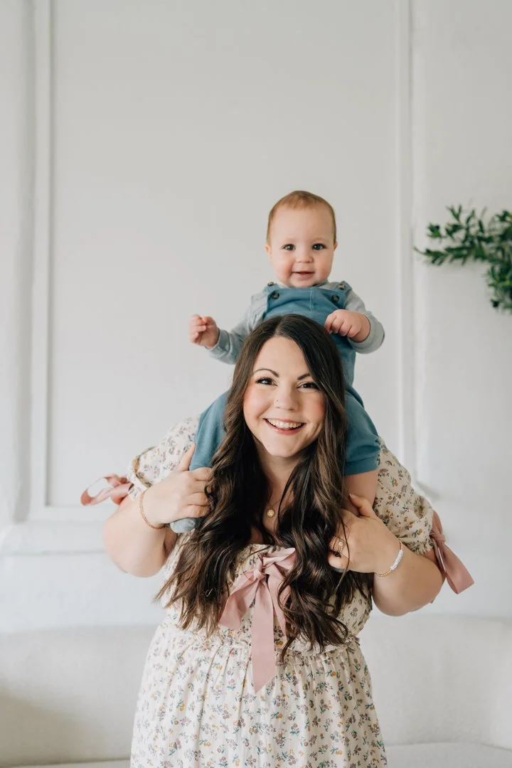 First Birthday Photoshoot in a Natural Light Studio